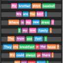 EAMAY Standard Pocket Charts, Clear 10 Pocket Chart for Teacher Lessons in a Classroom or Home Use  Fits Standard 3 Sentence Strips and Word Cards, Black