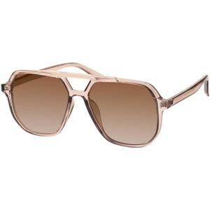 mosanana Oversized Aviator Sunglasses for Women and Men with Polarized Lens MS52243 (C4-clearbrown)