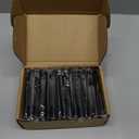 Estmoon 30 Pack Cabinet Handles Matte Black Cabinet Pulls with 3 Inch Hole Center, Stainless Steel Kitchen Cabinet Handles Black Kitchen Handles for Cabinets and Drawers, 76mm Hole Centers