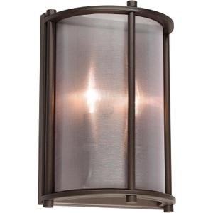 XiNBEi Lighting Wall Light 2 Light Wall Sconce with Half Round Shade Wall Lamp Dark Bronze Finish for Living Room & Hallway XB-W1199-DB
