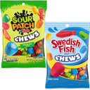 Sour Patch Kids Coal Black Raspberry Chewy Candy – 3.1 oz – Holiday Stocking Stuffer Treat, 4 Pieces