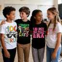 100 Days of School Shirt for Boys Girls Kids Happy 100th Day T-Shirt Toddler Celebration Graphic Top 2026 (3T-10T) (Black)