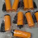 Balloon Pump Hand Held, Inflator Air Pump for Balloons - 2 Way Manual Dual Action - Kids' Party, Special Event, 10 Pack Orange