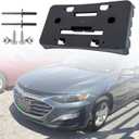 Front License Plate Frame for Chevy Malibu 2019 2020 2021 2022 2023 2024 2025 Front Bumper License Plate Holder Mounting Bracket Replace # 84524301 GM1068208