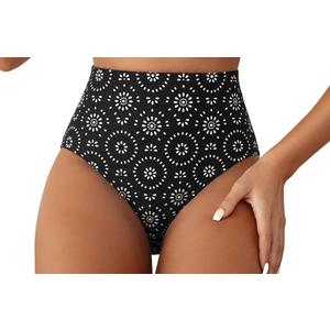 Herseas Womens High Waisted Bikini Floral Print Swimsuit Bathing Suit Beach Swimwear L