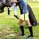 NEWZILL Medical Compression Socks for Women & Men, 20-30 mmHg Knee-High Support for Circulation, All-Day Comfort for Work Travel Running Cycling and Fitness (03-[3-pairs] Black/White/Gray)