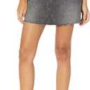 The Drop Women's Arhaan Denim Mini Skirt (2X, Faded Carbon)