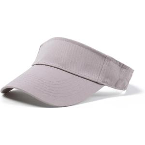 ANDICEQY Sport Sun Visor Hats Adjustable Empty Top Baseball Cap Cotton Ball Caps for Women and Men (6 3/8, Dark Gray)