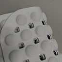 OTHWAY Bath Tub Shower Mat Non Slip, Bathtub Floor Liner Mats for Inside Shower Bathroom, Suction Cups and Drain Holes for Feet Scrubbing, Machine Washable, Soft on Feet, 35x16 Inch, White