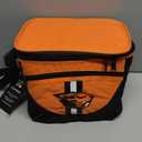 Orange and Black Lunch Cooler With Beaver And Seven Glasses