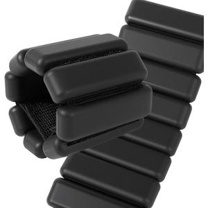 Ankle & Wrist Weights for Women  Adjustable Silicone Wrist & Ankle Weights, Wearable Arm/Leg Set for Pilates, Yoga, Walking & Strength Training (1 or 2lbs Pair Black or Pink)