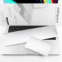 Batianda Trackpad Cove Skin Compatible with MacBook Pro 14 Inch Model A2442 M1 Pro /M1 Max (2021 Release), Half Body Palm Guard Rest with Touch Pad Protector, Silver