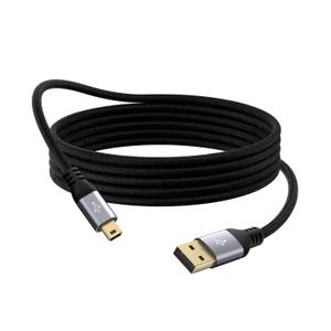 Mini USB Cable 12 FT, USB 2.0 A to Mini B Charging Cord Compatible with GoPro Hero 3+, PS3 Controller, MP3 Player, Dash Cam, Garmin Nuvi GPS, Camera, Blue Yeti, GPS Receiver, Snowball iCE Mic, TI-84