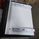 White Under Desk Mounted Sliding Drawer with 60 Degree Tilt Panel to pull out, 15'' long & 9'' deep Large Storage Organizer for Sit Stand Workstation