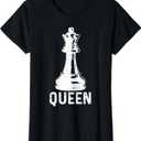 Chess Girl Queen Vintage Chess Player T-Shirt L