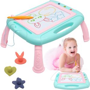 Toddler Girl Toys for 1-2 Year Old,Magnetic Drawing Board,Kids Toys for 1 2 3 Year Old Girls Boys,Easter Gifts for Kids,Magna Erasable Doodle Board,Baby Toys,Learning Toys Gifts for Girls Boy Birthday (Blue)