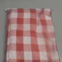 Gingham Tablecloth Rectangle Table, Cotton Linen Fabric Picnic Checkered Table Cloth Farmhouse Washable Wrinkle Free Buffalo Plaid Table Cover for Outdoor Birthday Party, Red, 60x75