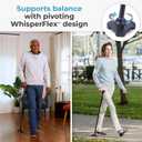 HurryCane Freedom Edition Foldable Walking Cane with T Handle