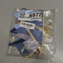 Garland Triangle Banners Blue and Grey, Pennant Banner Bunting Flags Fabric for Baby Shower Birthday Party Decorations Nursery Playroom Decor(Blue grey) (1PCS)