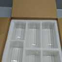 Bud Vases in Bulk Set of 6, Glass Small Vases for Flowers, Modern Cylinder Ribbed Vases for Wedding Centerpiece, Living Room Decorative, Home Decor