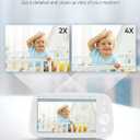 HiPP Video Baby Monitor Screen, 5 Parent Unit for VAVA, Single Split-Screen, Infrared Night Vision, 2X 4X Zoom, 900ft Long Range, 4500mAh Battery, 2-Way Audio Talk