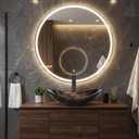 Bathroom Boat Shape Artistic Glass Vessel Sink Free Black Faucet and Pop-up Drain Set, Gold