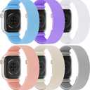 Stretchy Solo Loop Compatible with Apple Watch Band 38mm 40mm 41mm 42mm 44mm 45mm 46mm 49mm Women Men, Adjustable Soft Nylon Sport Elastic Strap for iWatch Series 11/10/9/8/SE/7/6/5/4/3 Ultra