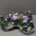 Floweroyal 6 Pack Artificial Flower Garlands 7.9FT Fake Rose Vines Silk Flowers Hanging Rose Ivy for Wedding Arch Party Home Garden Wall Decor (Purple)