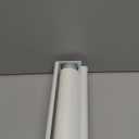 Persilux Cordless Zebra Blinds for Windows (34" W x 72" H, White) with Upgraded Cassette Light Filtering Dual Layers Sheer Roller Blinds Energy Saving Shades for Office and Home