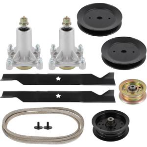 ACEBRI Deck Rebuild Kit 46" for Craftsman YT3000 YTS3000 for Husqvarna PB195H46YT YTH21K46 Lawn Mower Deck Parts Rebuild Kit 187292 192870 Spindle 532405380 532405143 532195945 532193197