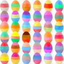 36 Pack Easter Sidewalk Chalks Bulk 3-Layer Chalk Eggs for Kids Easter Basket fillers Colorful Egg Chalk Outdoor Toddler Kids Easter Hunt Classroom School Chalkboard Playground Drawing Party Gifts (36 Mixed Colors)