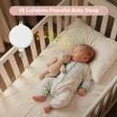 Crib Mobile for Girls - Pink and White Unicorn & Weather Theme, Mobile for Crib with 35 Lullabies & 3 Modes Music Box, Nursery Decoration for Infant Soothing & Sleep