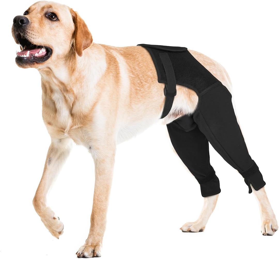 Dog Rear Leg Sleeve to Stop Licking, Breathable Anti-Slip Recovery Sleeve Pants for Wound Protection After ACL/TPLO Surgery, Hot Spots, Lick GranulomasCone Alternative for Leg Healing,XXL