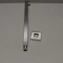 KES Shower Head Extension Extender 16-Inch Shower Arm with Flange Stainless Steel Chrome Finish, PSAN4