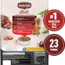 Nutrish Rachael Ray Dish Dry Dog Food Beef & Brown Rice Recipe with Veggie & Fruit Blend, 23 lb. Bag (EXP 11/13/26)
