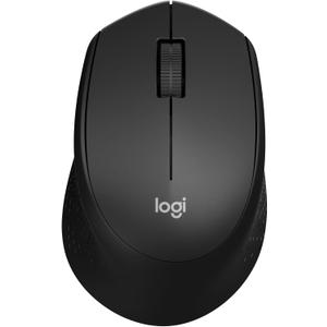 Logitech M330 SILENT Wireless Mouse, 2.4GHz with USB Receiver, Optical Tracking, Quiet & Lightweight, Long Battery Life, for PC, Mac, Laptop, Chromebook - Black