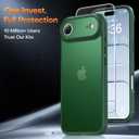 2 x TAURI for iPhone Air Case, with Screen Protector, Matte Green