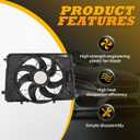 621-373 Radiator Cooling Fan 1.8L 3.0L 3.5L Compatible with C250 C300 C350 E350 GLK250 GLK350 SLK250 SLK300 2008-2017 A2049066802 A2045000293