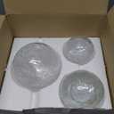 Crackle Globe LED Lamp Battery Operated , Lighted Glass Orb for Festival Christmas Decoration, Gold Mercury Glass Ball Light for Living Room Indoor (No Timer)