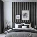 WADILE PVC Wood Grain Wall Panels, Soundproof Wall Covering, Peel and Stick 3D Panels for Interior Decoration, Black with Silver