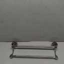BESy Adjustable 16-26 Inches Double Bath Towel Bar for Bathroom SUS304 Stainless Steel Towel Holder, Hotel Style Wall Mount with Screws Hand Towel Bar Towel Rack Rod Hanger, Polished Chrome Finish