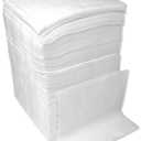 Paper Lunch Napkins. 500 Count Lunch Napkins 1 Ply, White. 12 x 12