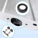 Toilet Tank to Bowl Bolt & Gasket Kit, 304 Stainless Steel Bolts, High-Density Foam Rubber Gasket, Compatible with 2-Inch and 3-Inch Seals, Easy Installation for Leak and Loose Connection Repairs