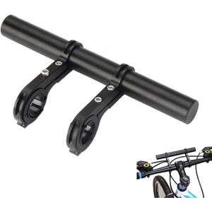 ZMD Bike Handlebar Extender,Bicycle Handlebar Extender,Multifunctional Aluminum Alloy Bracket Extension,Double Bicycle Handlebar Extension Bracket,for Bike Mounts,Extender Bars,Light Lamp,Phone Mount