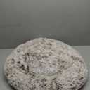 Bedfolks Calming Donut Dog Bed - Round Plush for Medium Dogs, Anti-Anxiety, Machine Washable (Brown), 20x20