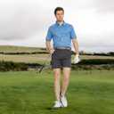 M MAELREG Golf Shirts for Men Dry Fit Short Sleeve Casual Performance Moisture Wicking Heather Pique Collared Polo Shirts (M)