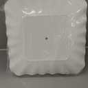 3 Tier Plastic Cupcake Stand, White Square Dessert Tiered Serving Stand, Cake Pastry Display Tower Tray Platter Holder for Buffet, Cookie, Fruit, Table Decor, Party, Wedding, Birthday