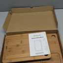 Wood Cutting Boards Set of 3 – Non-Toxic Bamboo Chopping Boards for Kitchen with Deep Juice Grooves – Durable, Eco-Friendly Wooden Serving Boards for Meat, Vegetables & Fruit