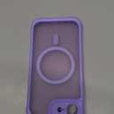 Thomo Magnetic for iPhone 17e Case/iPhone 16e Case, [Full Camera Protection] [Compatible with Magsafe] Military-Grade Shockproof, Anti-Fingerprint Translucent Matte Phone Case,Light Purple