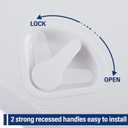 NovelBee Marine Deck Access Hatch,Boat Hatch Lid 23.9" x 9.5" for Marine Caravan RV